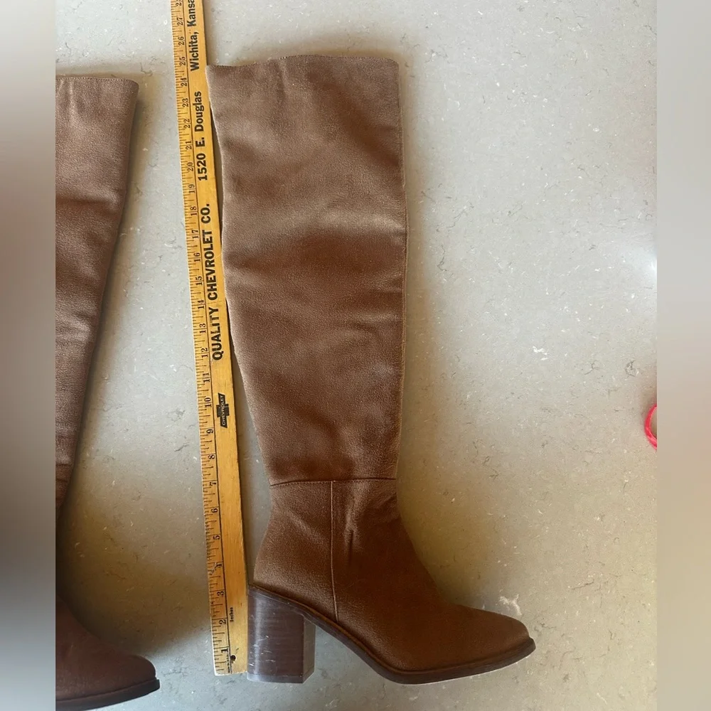 Seychelles SEXY Brown Over the Knee Suede Tall Boots Winter Spring Boho 6.5 NEW